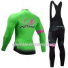 Set Fietsshirt Lange Mouw + Lange Koersbroek 2017 Astana Pro Team N002